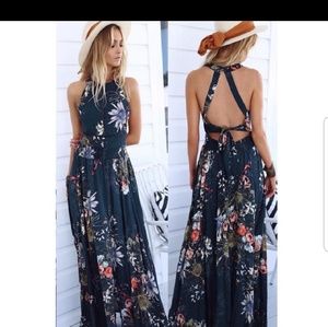 FLORAL MAXI DRESS